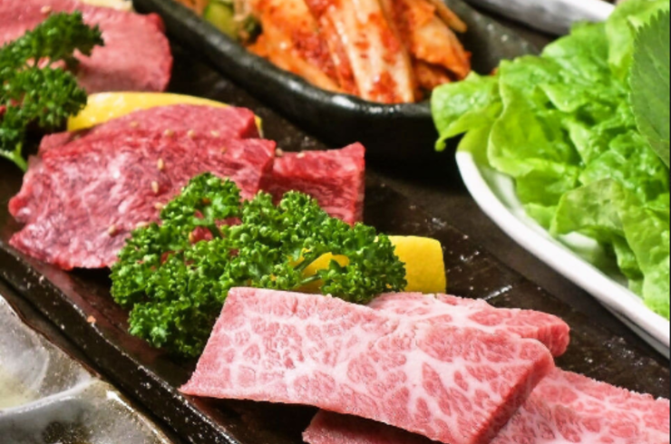 特上牛3点盛　（さんかく・かいのみ・和牛骨付きカルビ）